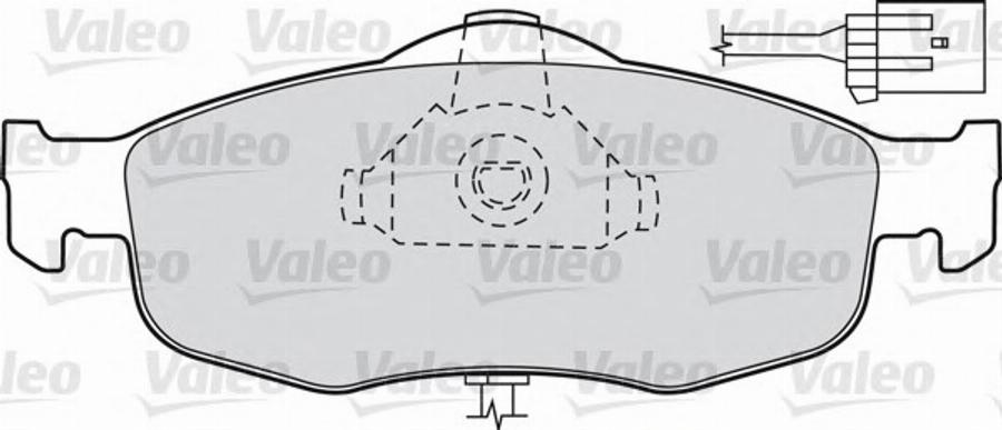 Valeo 540 555 - Kit pastiglie freno, Freno a disco autozon.pro