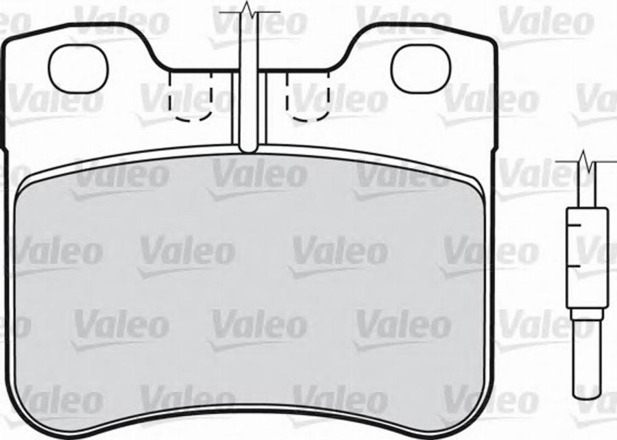 Valeo 540 501 - Kit pastiglie freno, Freno a disco autozon.pro