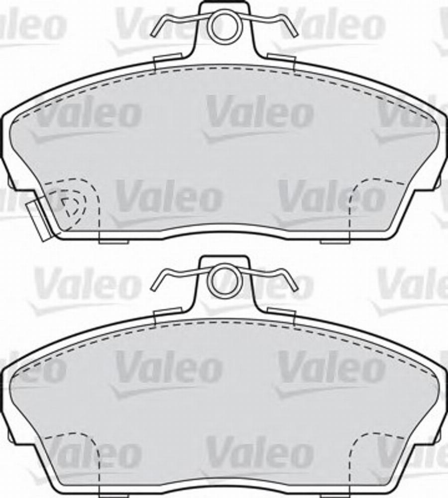 Valeo 540537 - Kit pastiglie freno, Freno a disco autozon.pro