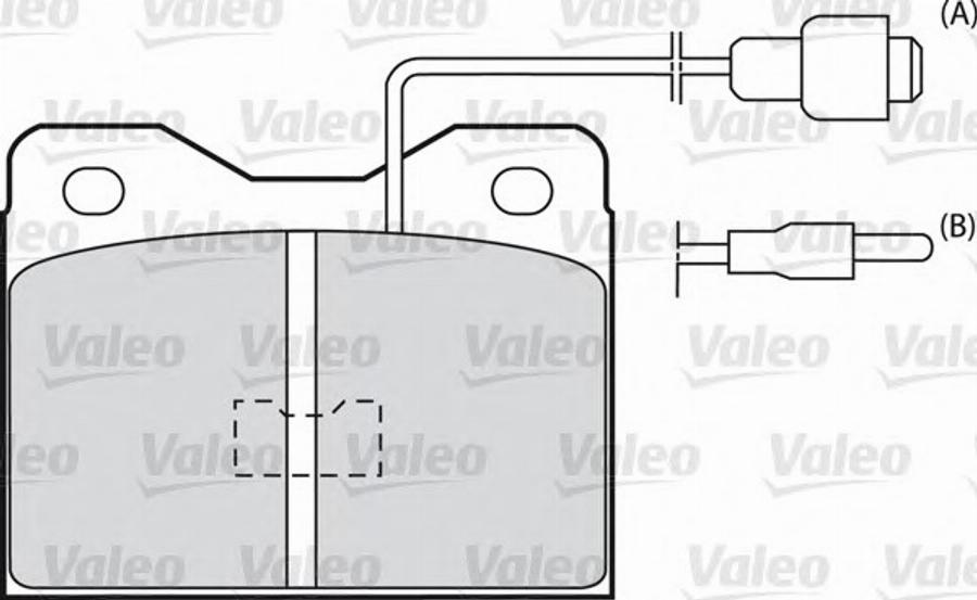 Valeo 540038 - Kit pastiglie freno, Freno a disco autozon.pro