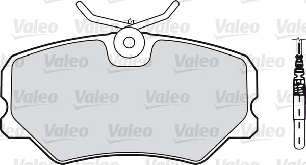 Valeo 540148 - Kit pastiglie freno, Freno a disco autozon.pro