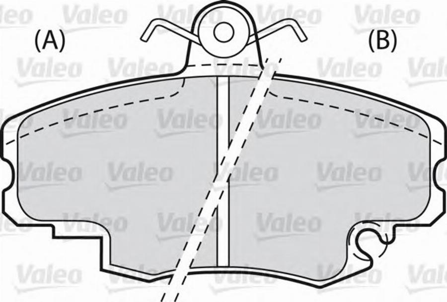 Valeo 540 502 - Kit pastiglie freno, Freno a disco autozon.pro