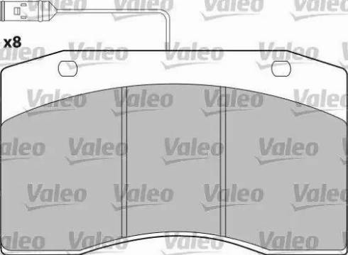 Valeo 540142 - Kit pastiglie freno, Freno a disco autozon.pro