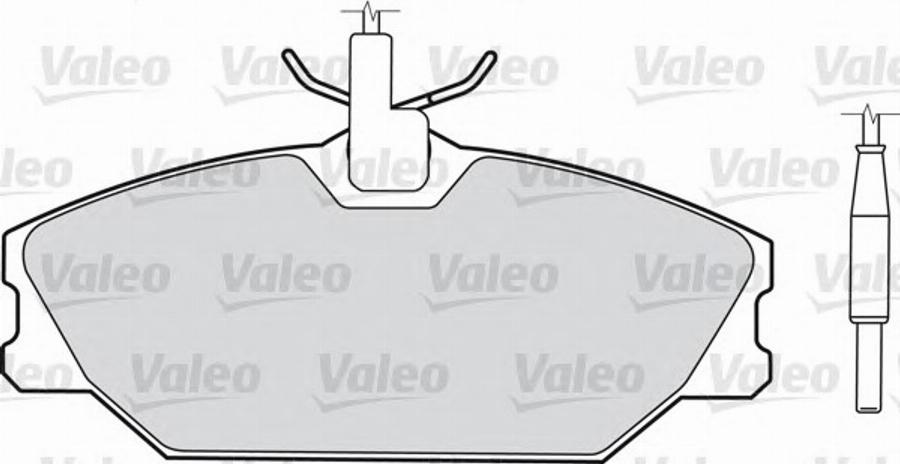 Valeo 540 154 - Kit pastiglie freno, Freno a disco autozon.pro