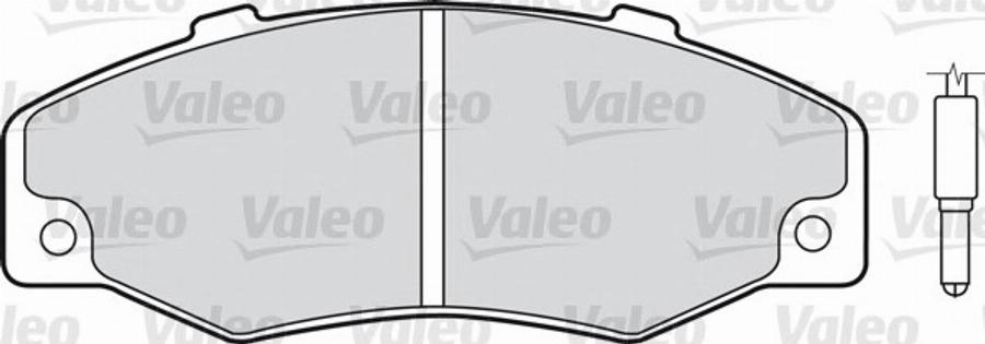 Valeo 551 498 - Kit pastiglie freno, Freno a disco autozon.pro