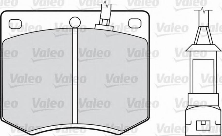 Valeo 540128 - Kit pastiglie freno, Freno a disco autozon.pro