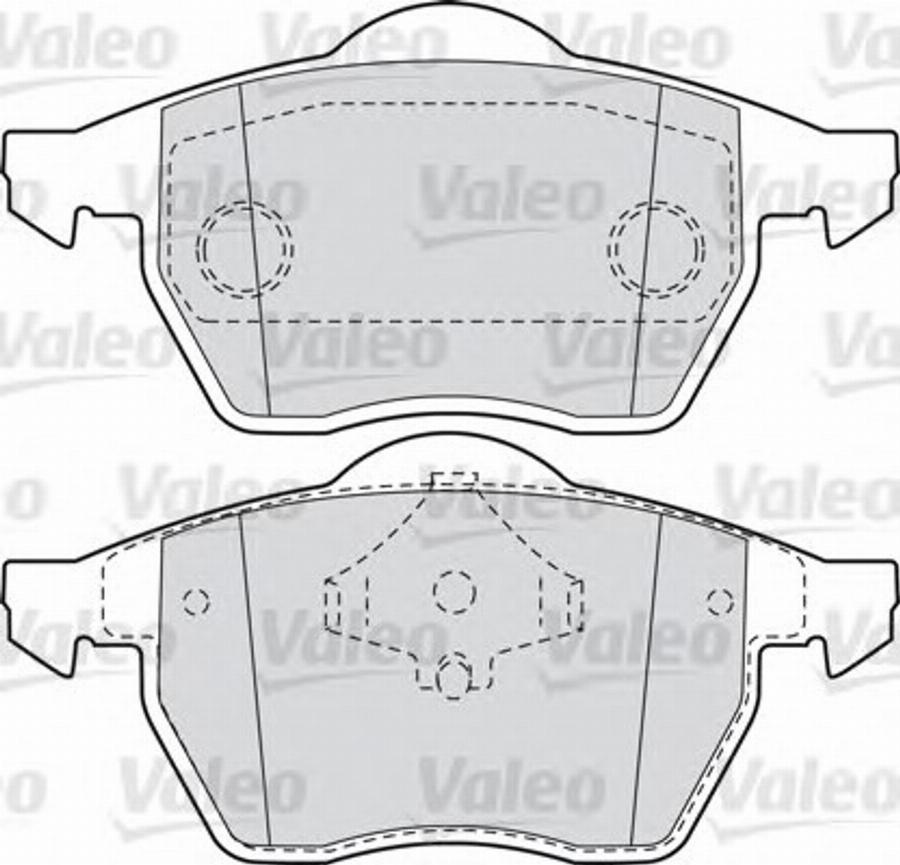 Valeo 540858 - Kit pastiglie freno, Freno a disco autozon.pro