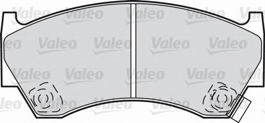 Valeo 540808 - Kit pastiglie freno, Freno a disco autozon.pro