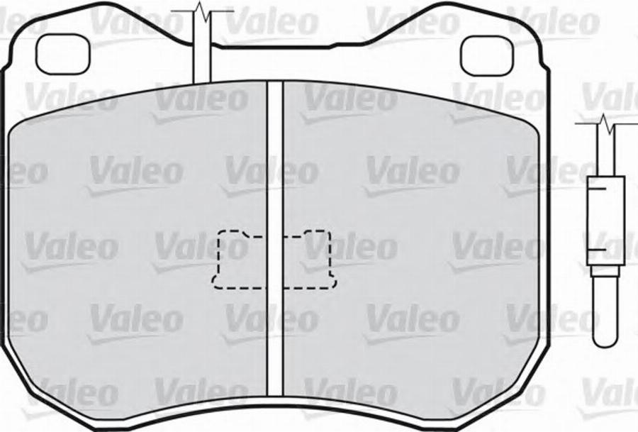 Valeo 540305 - Kit pastiglie freno, Freno a disco autozon.pro