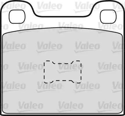 Valeo 598098 - Kit pastiglie freno, Freno a disco autozon.pro