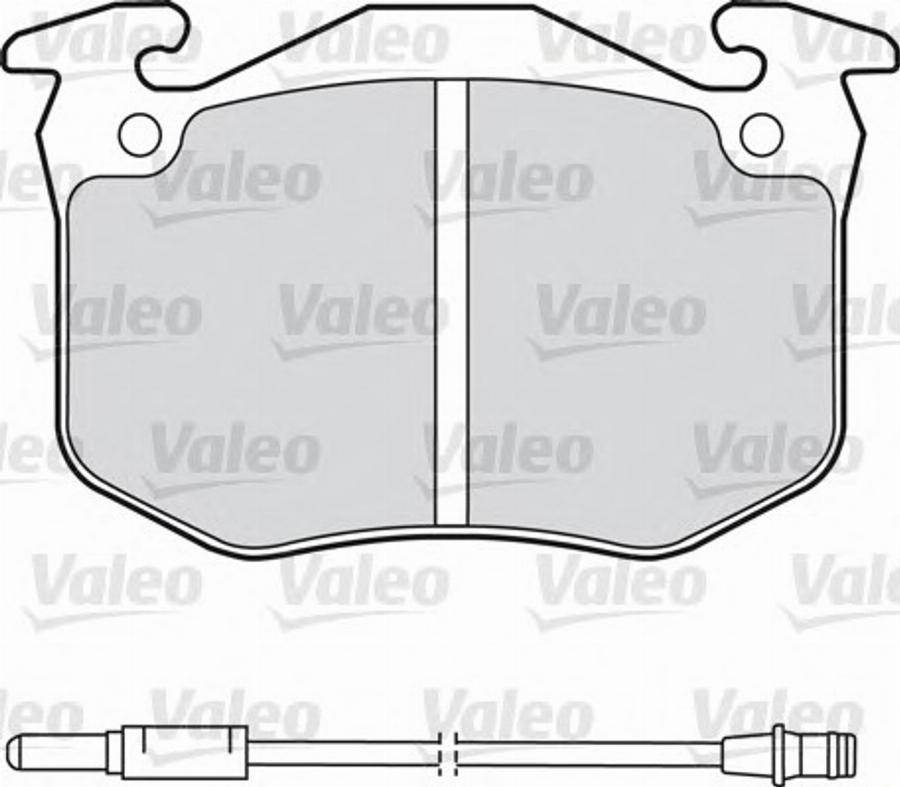 Valeo 540307 - Kit pastiglie freno, Freno a disco autozon.pro