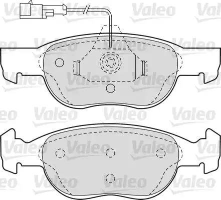 Valeo 540749 - Kit pastiglie freno, Freno a disco autozon.pro