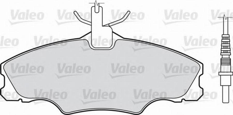 Valeo 540 741 - Kit pastiglie freno, Freno a disco autozon.pro