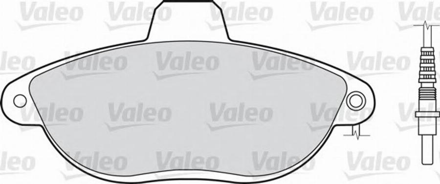 Valeo 540754 - Kit pastiglie freno, Freno a disco autozon.pro