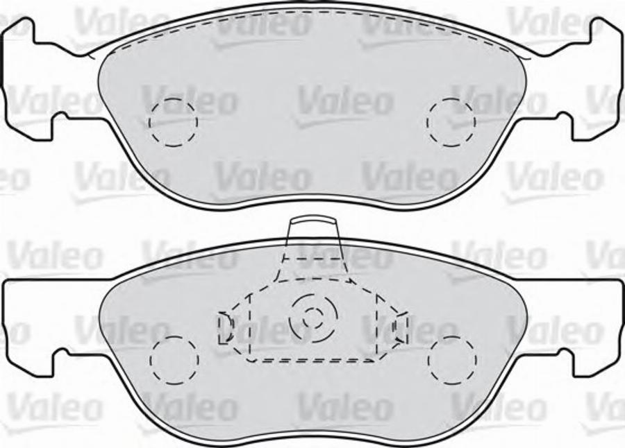 Valeo 540750 - Kit pastiglie freno, Freno a disco autozon.pro