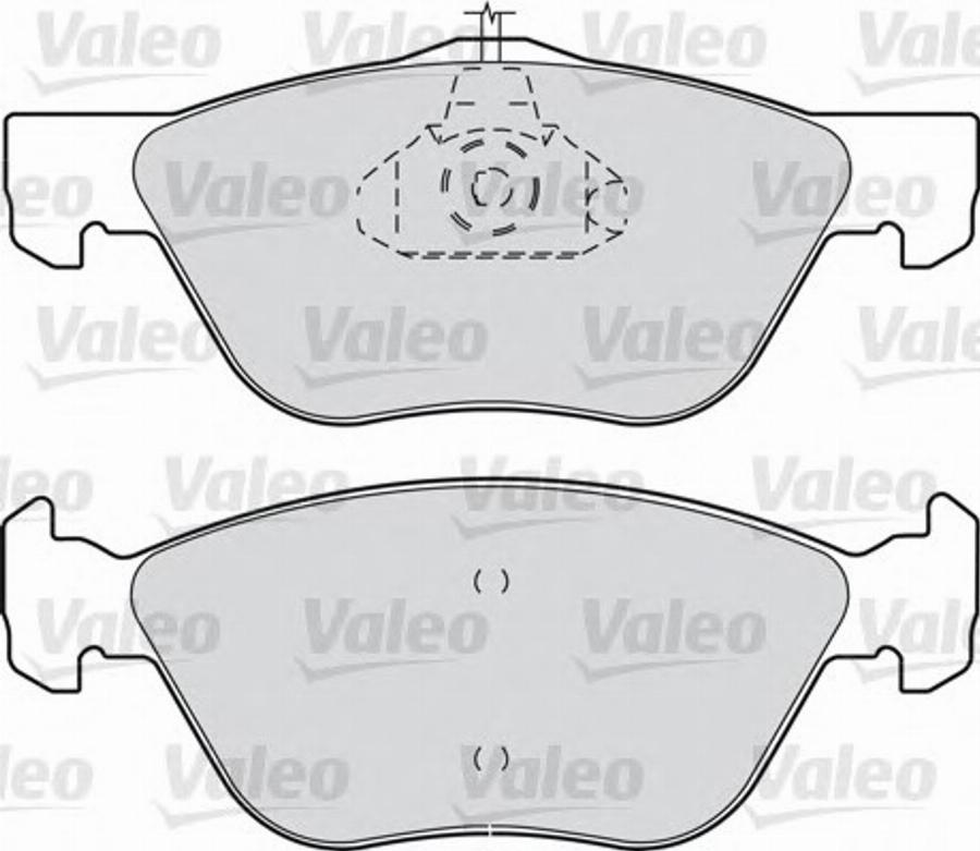 Valeo 540889 - Kit pastiglie freno, Freno a disco autozon.pro