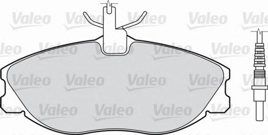 Valeo 540 732 - Kit pastiglie freno, Freno a disco autozon.pro