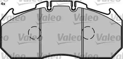 Valeo 541699 - Kit pastiglie freno, Freno a disco autozon.pro