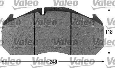 Valeo 541651 - Kit pastiglie freno, Freno a disco autozon.pro