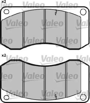 Valeo 541647 - Kit pastiglie freno, Freno a disco autozon.pro