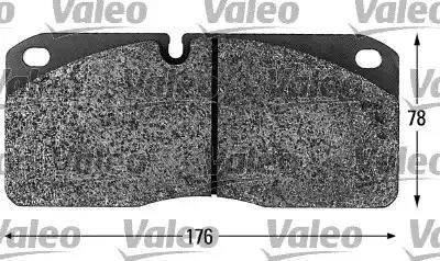 Valeo 541656 - Kit pastiglie freno, Freno a disco autozon.pro