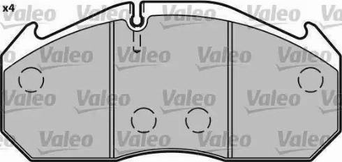 Valeo 541649 - Kit pastiglie freno, Freno a disco autozon.pro