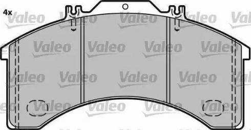 Valeo 541658 - Kit pastiglie freno, Freno a disco autozon.pro