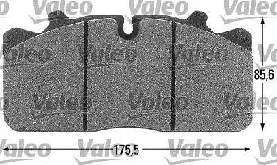 Valeo 541665 - Kit pastiglie freno, Freno a disco autozon.pro