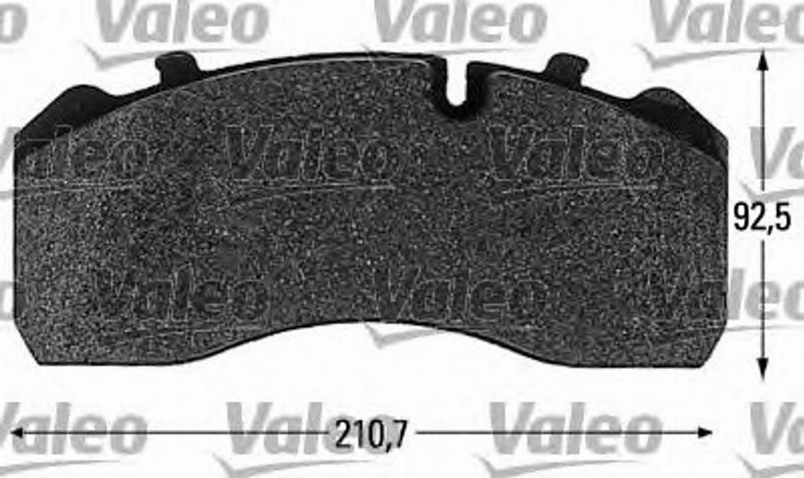 Valeo 541660 - Kit pastiglie freno, Freno a disco autozon.pro