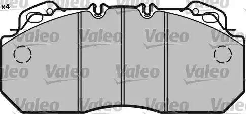 Valeo 541668 - Kit pastiglie freno, Freno a disco autozon.pro