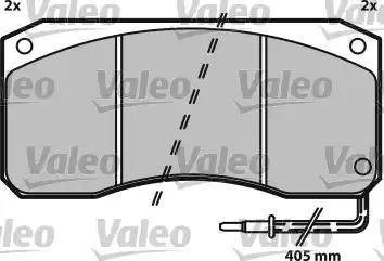 Valeo 541648 - Kit pastiglie freno, Freno a disco autozon.pro