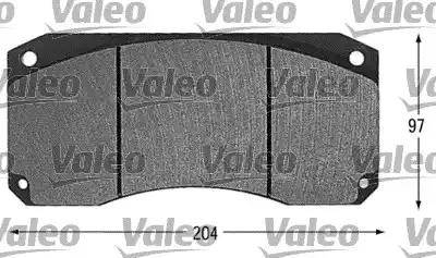 Valeo 541605 - Kit pastiglie freno, Freno a disco autozon.pro