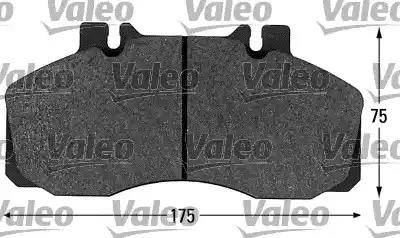 Valeo 541621 - Kit pastiglie freno, Freno a disco autozon.pro