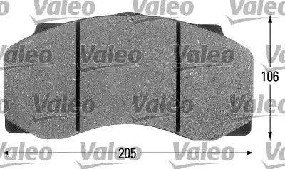 Valeo 541674 - Kit pastiglie freno, Freno a disco autozon.pro