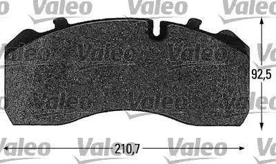 Valeo 541667 - Kit pastiglie freno, Freno a disco autozon.pro