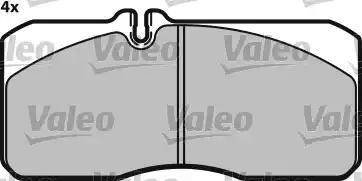 Valeo 541673 - Kit pastiglie freno, Freno a disco autozon.pro