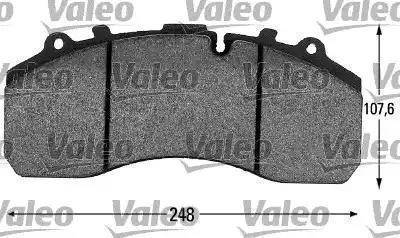 Valeo 541678 - Kit pastiglie freno, Freno a disco autozon.pro