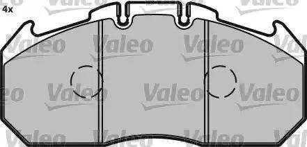 Valeo 541700 - Kit pastiglie freno, Freno a disco autozon.pro