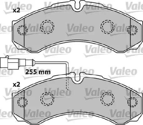 Valeo 541739 - Kit pastiglie freno, Freno a disco autozon.pro