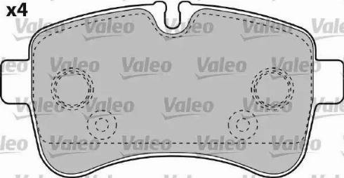 Valeo 541735 - Kit pastiglie freno, Freno a disco autozon.pro