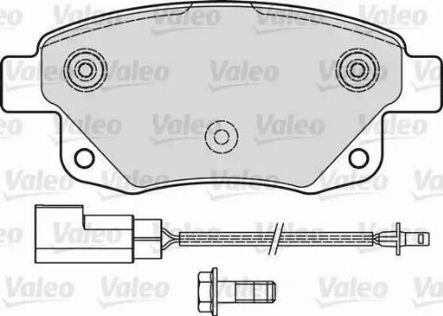 Valeo 541736 - Kit pastiglie freno, Freno a disco autozon.pro