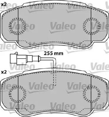 Valeo 541738 - Kit pastiglie freno, Freno a disco autozon.pro