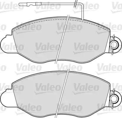 Valeo 541733 - Kit pastiglie freno, Freno a disco autozon.pro