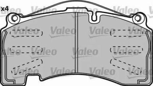 Valeo 541720 - Kit pastiglie freno, Freno a disco autozon.pro