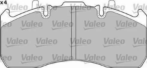 Valeo 541723 - Kit pastiglie freno, Freno a disco autozon.pro