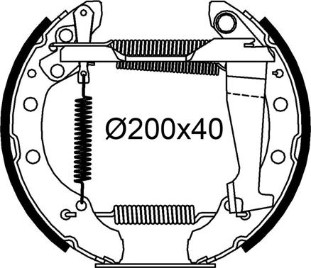 Valeo 554949 - Kit ganasce freno autozon.pro