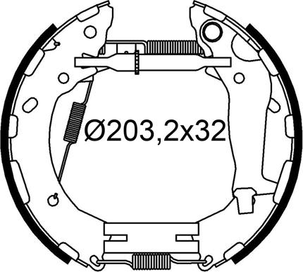 Valeo 554945 - Kit ganasce freno autozon.pro