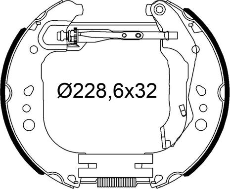 Valeo 554948 - Kit ganasce freno autozon.pro