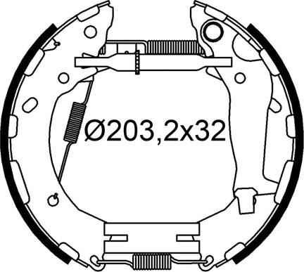 Valeo 554947 - Kit ganasce freno autozon.pro