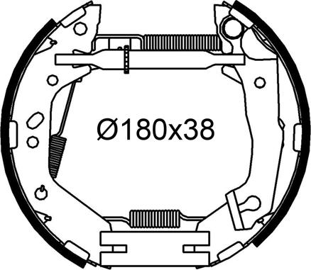 Valeo 554954 - Kit ganasce freno autozon.pro